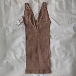 Urban Outfitters pink-taupe fitted dress (XS/S)